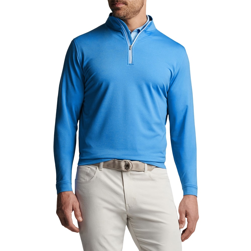 Peter Millar PERTH MELANGE PERFORMANCE QUARTER-ZIP 男士長袖拉鏈