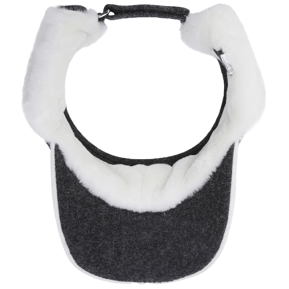 WOOL VISOR W.EAR COVER 女士 耳罩式遮陽帽 - ASH GOLF Taiwan