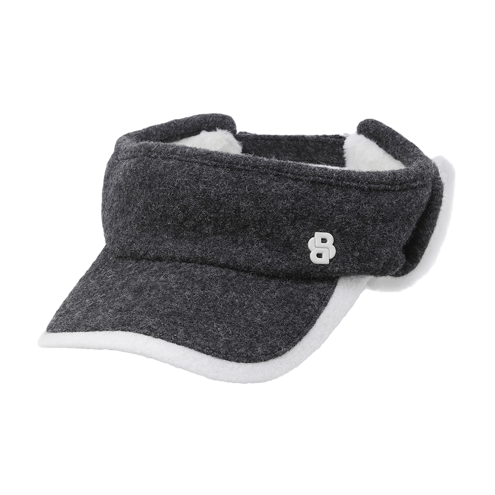 WOOL VISOR W.EAR COVER 女士 耳罩式遮陽帽 - ASH GOLF Taiwan