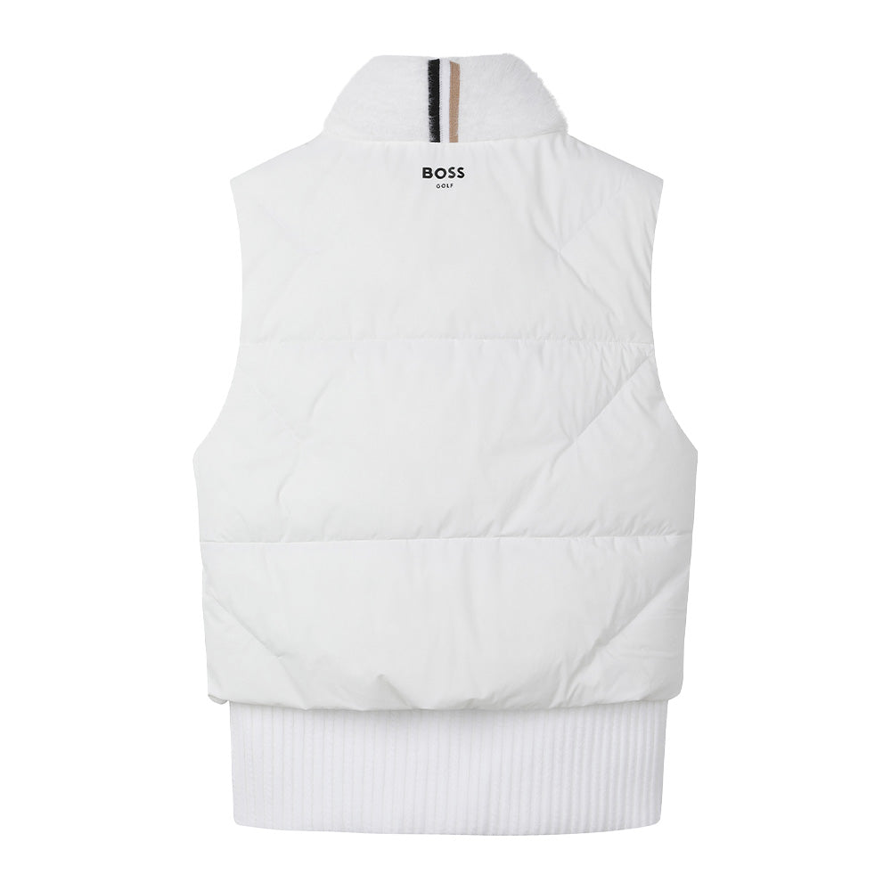 PUFFER VEST 女士 毛絨高領背心