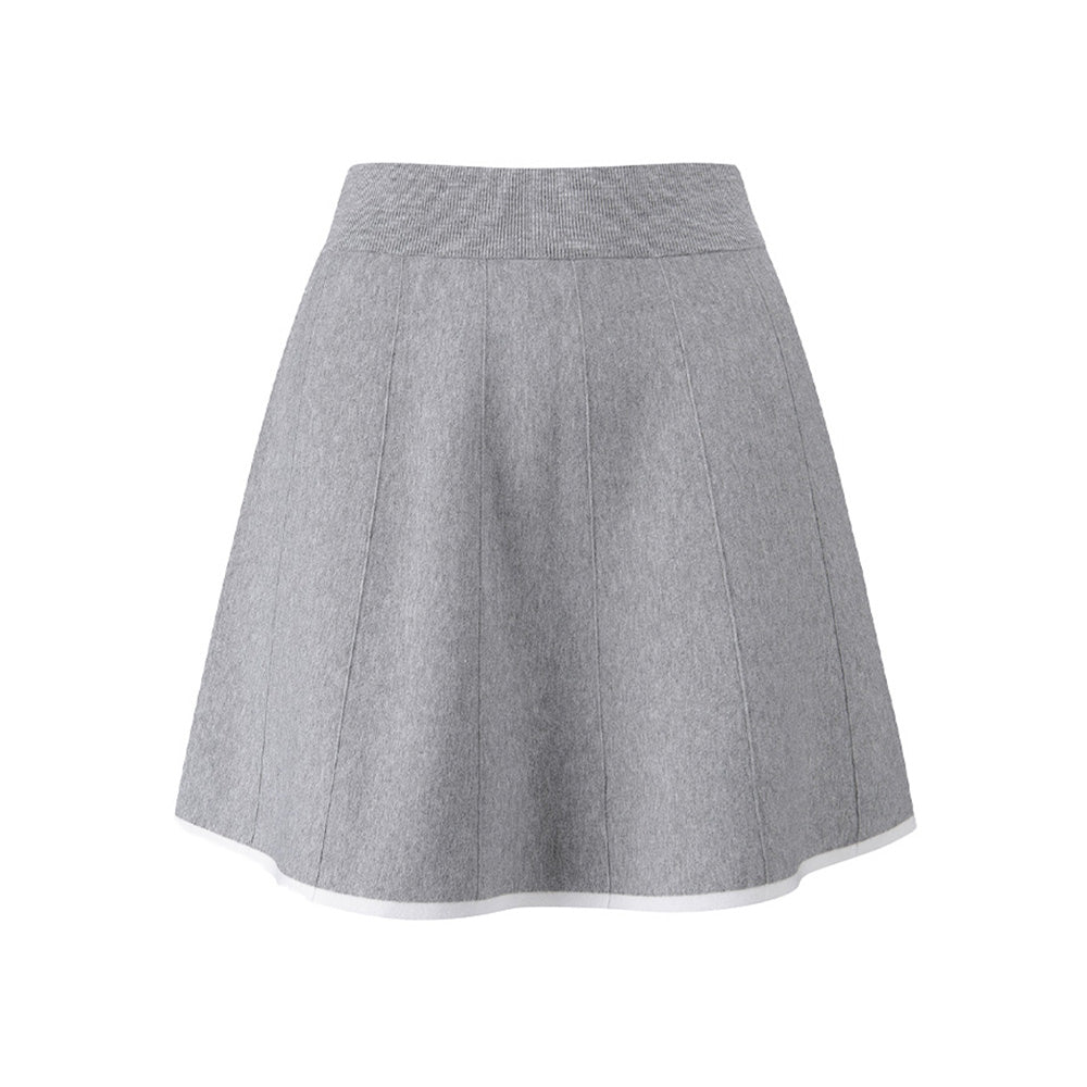 A - LINE KNIT SKIRT 女士 高爾夫短褲裙 - ASH GOLF Taiwan