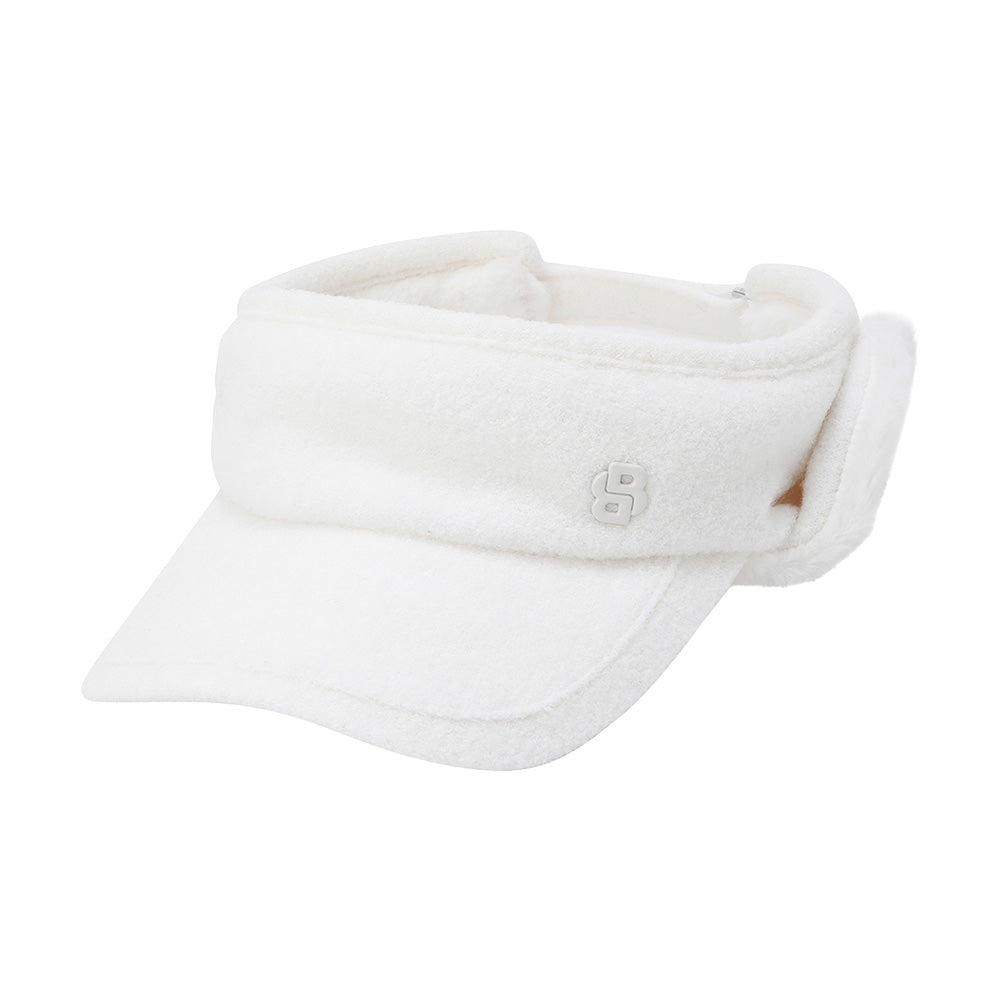 WOOL VISOR W.EAR COVER 女士 耳罩式遮陽帽 - ASH GOLF Taiwan