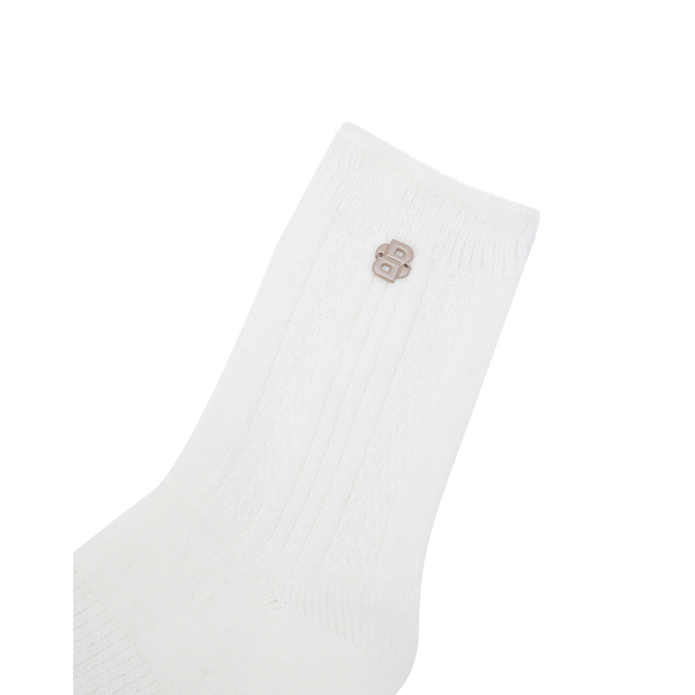 FUR POINT WOOL HIGH SOCKS 女士 羊毛中筒襪