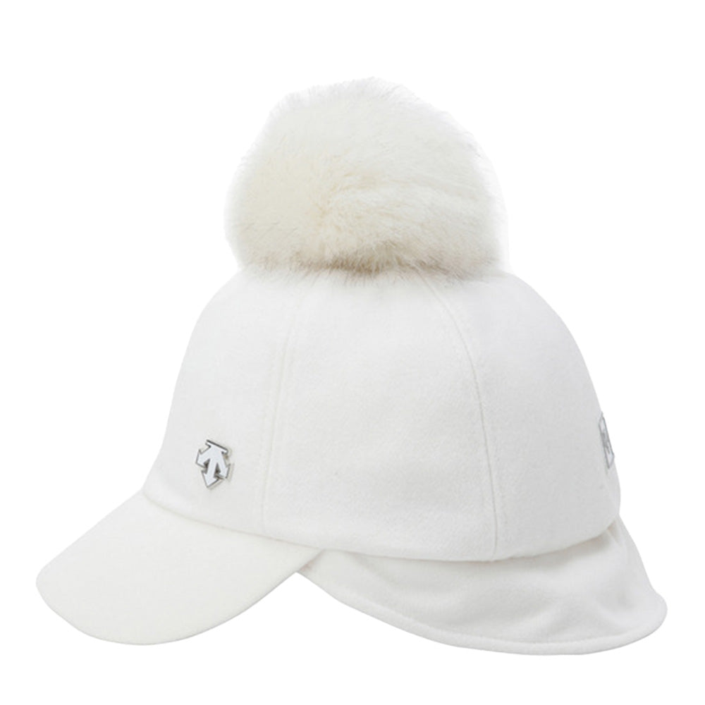 EARFLAP COLDPROOF CAP 女士 絨球高爾夫球帽