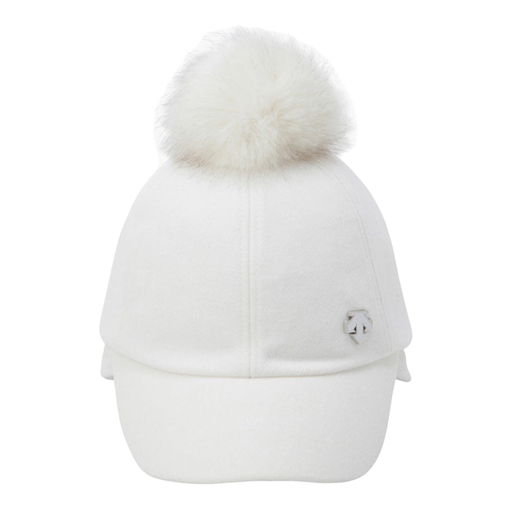 EARFLAP COLDPROOF CAP 女士 絨球高爾夫球帽