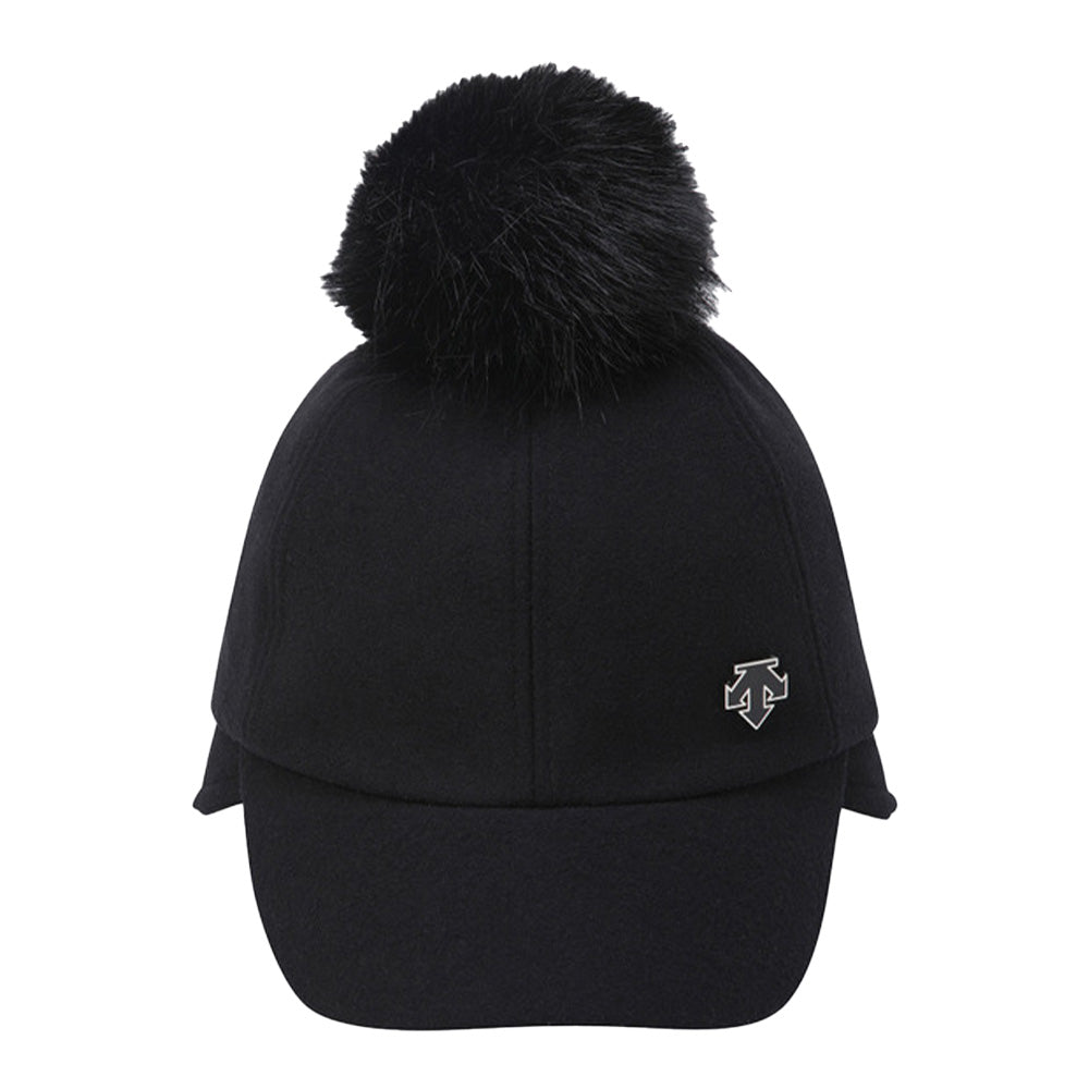 EARFLAP COLDPROOF CAP 女士 絨球高爾夫球帽