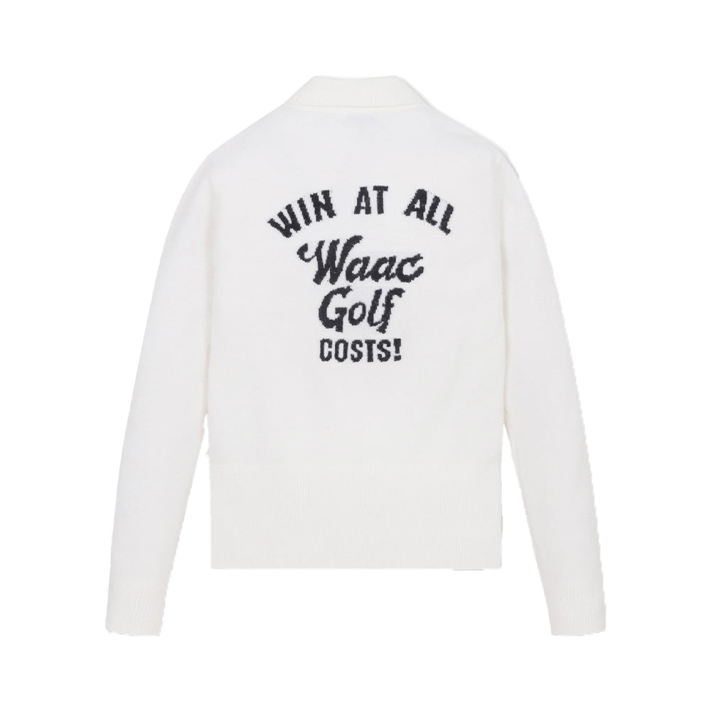 SLOGAN COLLAR SWEATER 女士 翻領長袖上衣 - ASH GOLF Taiwan