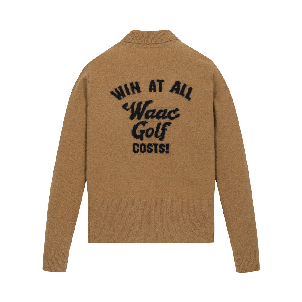 SLOGAN COLLAR SWEATER 女士 翻領長袖上衣 - ASH GOLF Taiwan