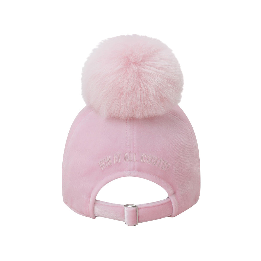 VELVET POMPOM CAP 女士 絨球高爾夫球帽 - ASH GOLF Taiwan