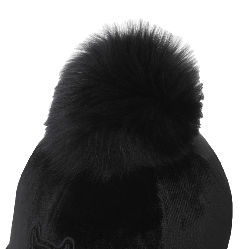 VELVET POMPOM CAP 女士 絨球高爾夫球帽 - ASH GOLF Taiwan