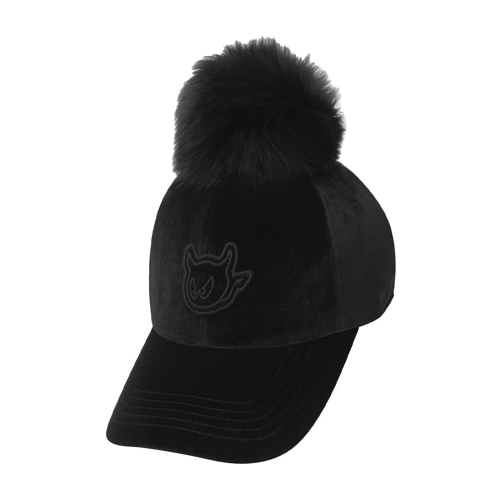 VELVET POMPOM CAP 女士 絨球高爾夫球帽 - ASH GOLF Taiwan