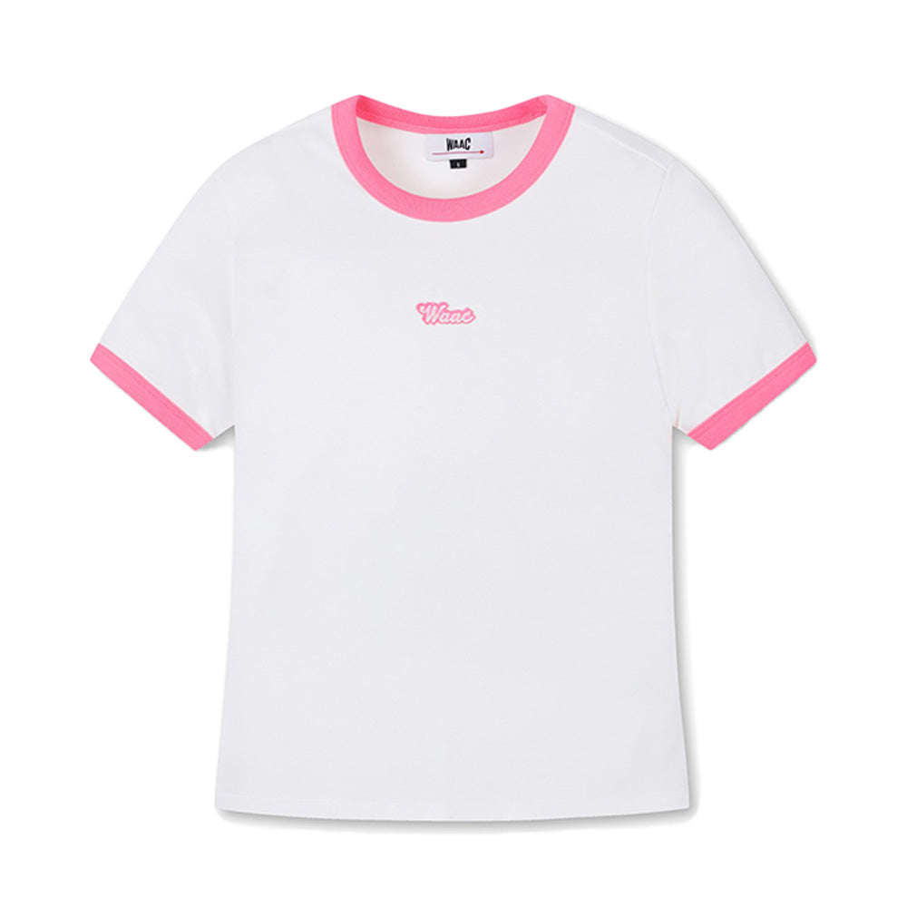 WOMEN WAAC LOGO CREWNECK TOP 女士 配色短袖上衣