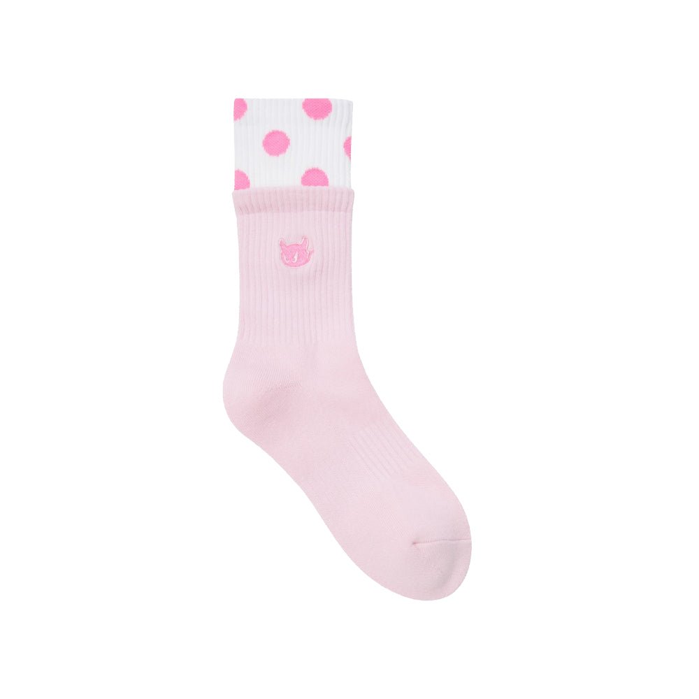 DOUBLE SOCKS 女士 波點中長襪 - ASH GOLF Taiwan