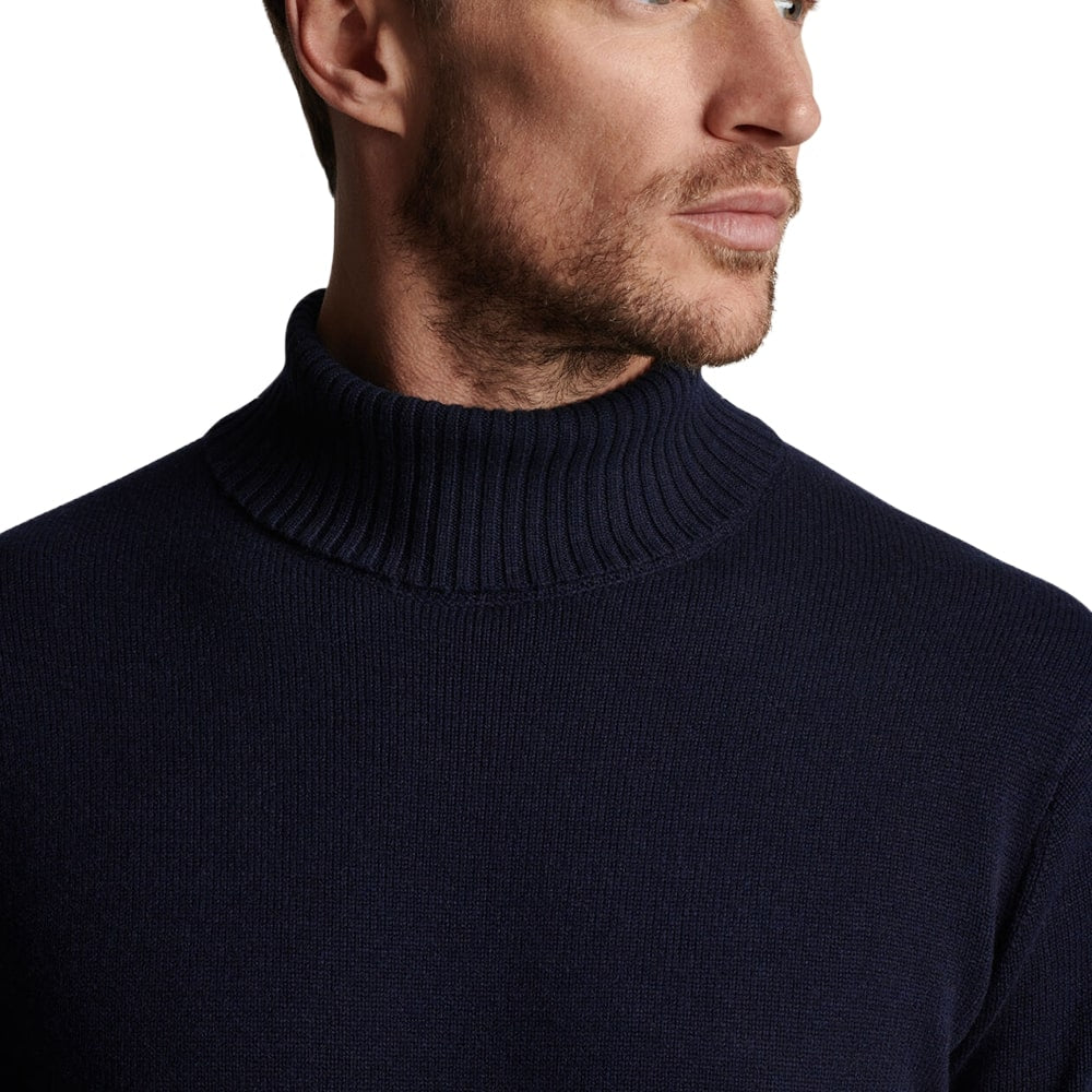 TURTLENECK IN CARIAGGI FLANNEL Men's Turtleneck Top